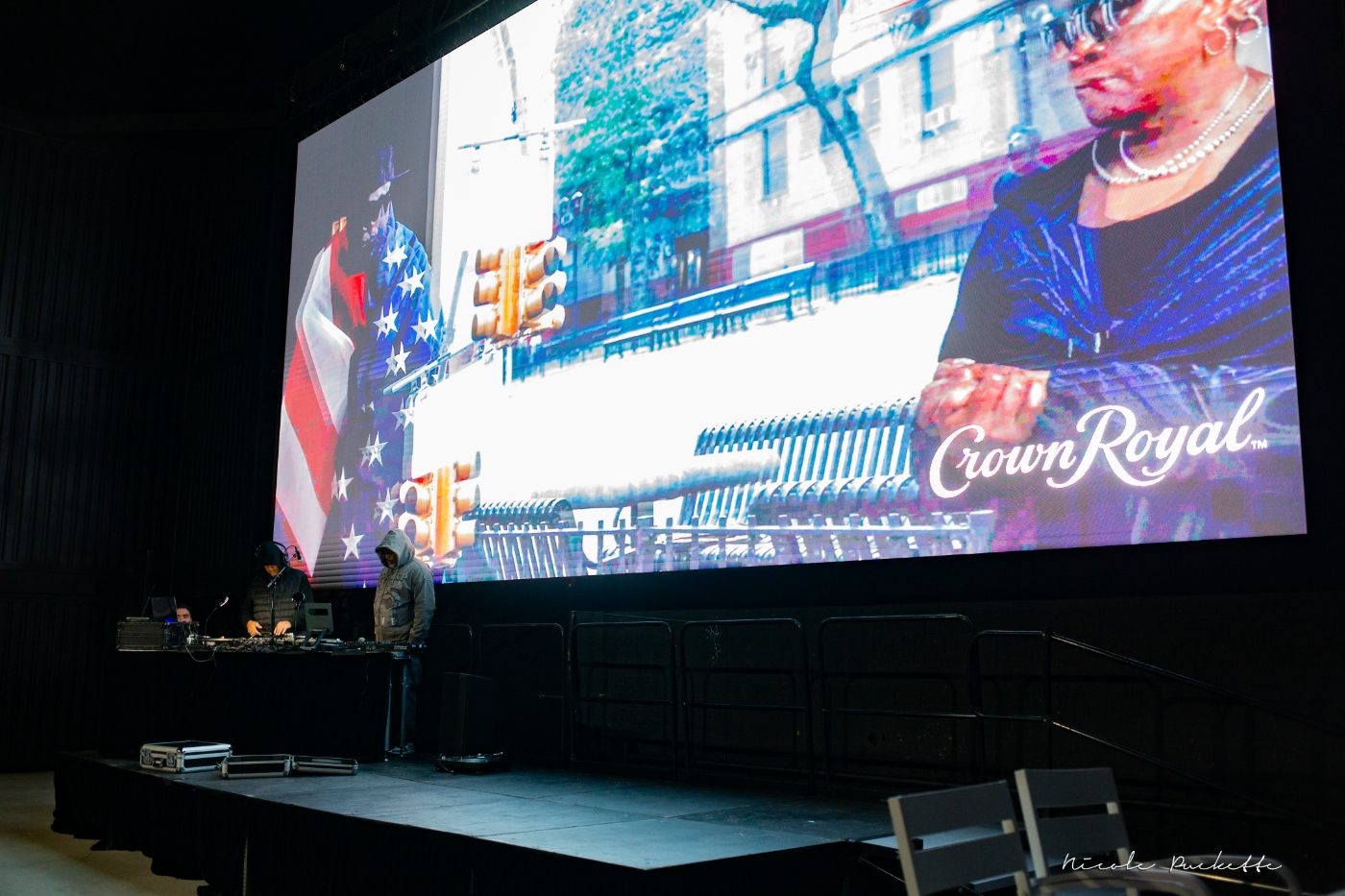 The Arena stage and LED screen
