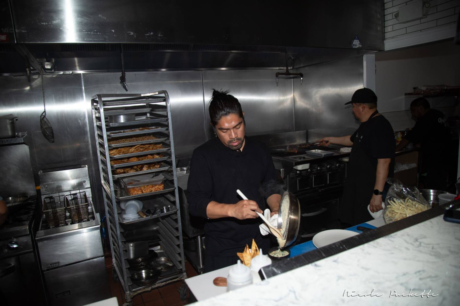 The kitchen at work